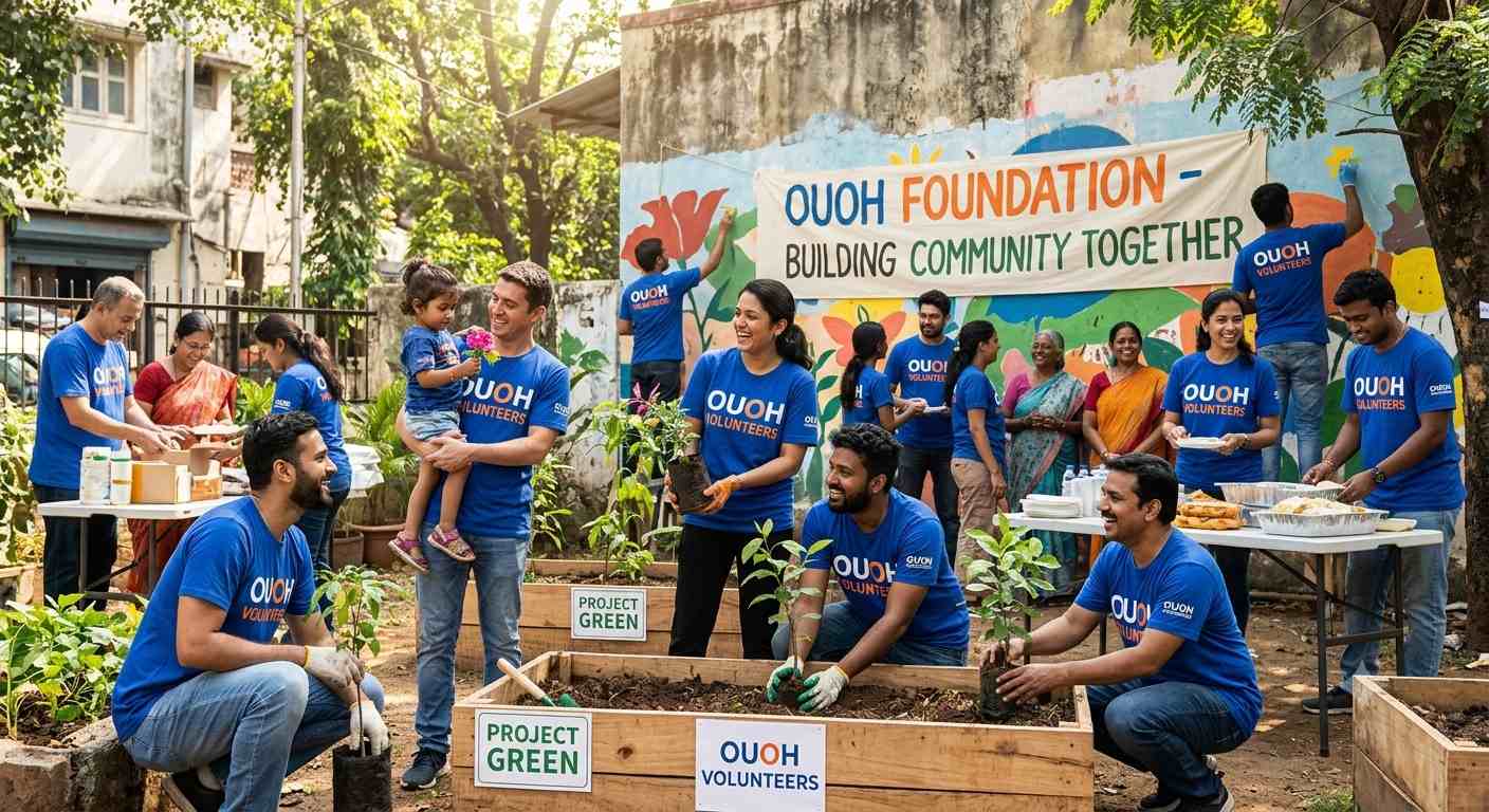 OUOH Foundation community moments and humanitarian work